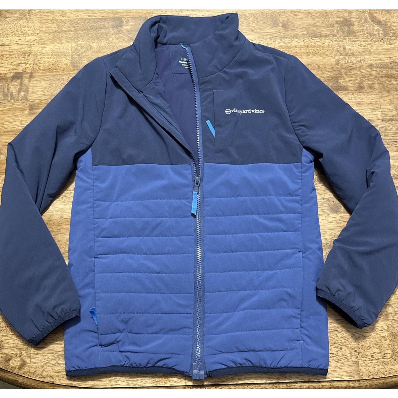Rare Vineyard Vines Boys Marine Air Full Zip Jacket Size M
